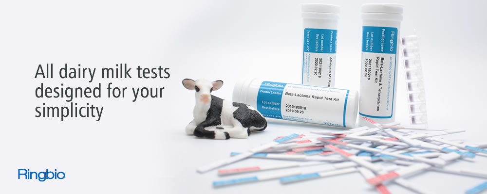 Ringbio cow milk fraud test kit to detect cow milk compostition in goat/sheep milk