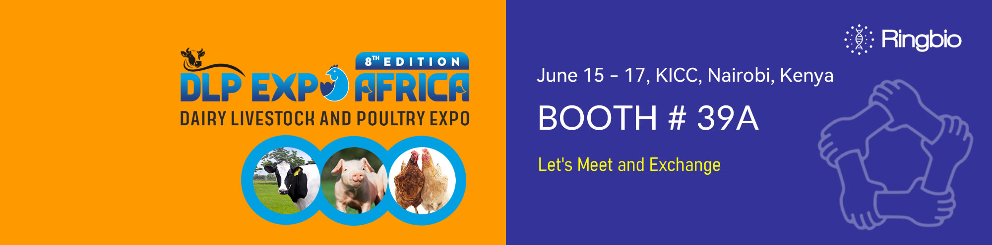 Welcome to visit Ringbio at Dairy Livestock Poultry Expo Kenya from Jun 15th to 17th.