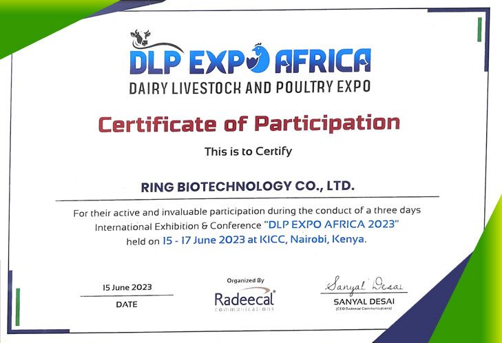 Ringbio showcases its products at Dairy, Livestock and Poultry Technology Exhibition Africa 2023
