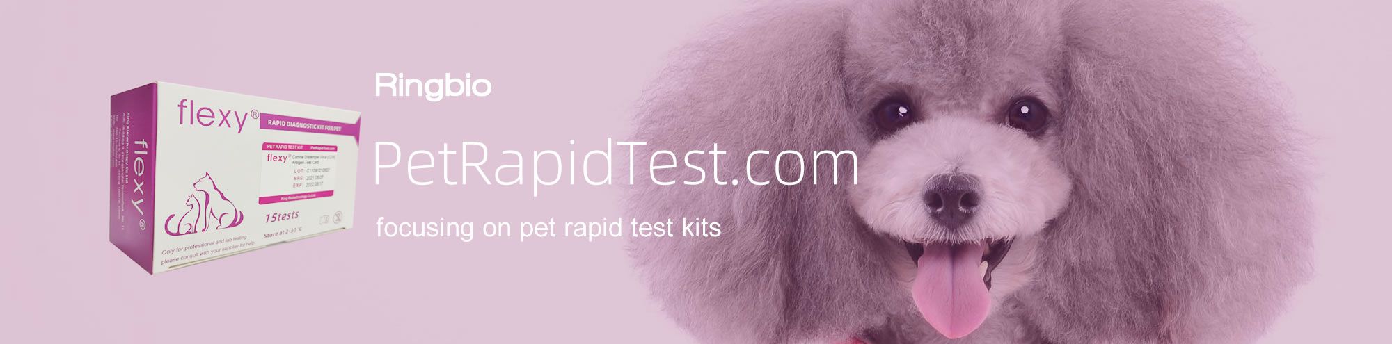 Ringbio launches petrapidtest.com for Flexy Pet Rapid Test Kits
