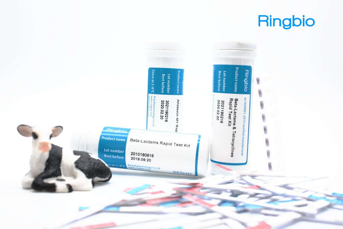 Kits de test rapide de sécurité du lait Ringbio