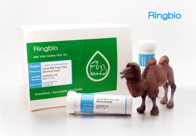 Kit de test d'adultération du lait de chamelle Ringbio validé par ILVO